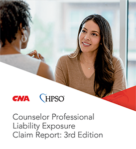 Counselor Professional Liability Exposure Claim Report: 3rd Edition